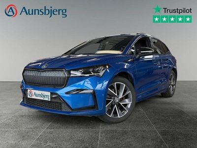 Blå metal Brugt 2022 Skoda Enyaq iV SportLine SUV | 209.500 kr. (Lidt for dyr)