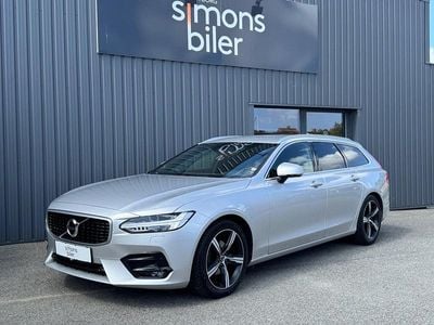 Sølvmetal Brugt 2018 Volvo V90 R-Design Stationcar | 304.900 kr. (Super pris)