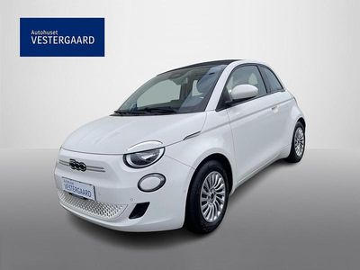 Hvid Brugt 2023 Fiat 500e Icon Cabriolet | 169.795 kr. (Lidt for dyr)