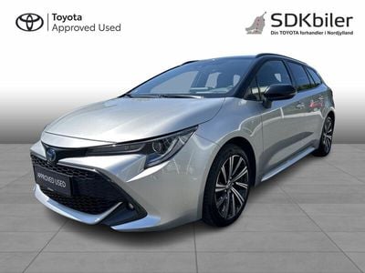 Shimmering silver/black Brugt 2022 Toyota Corolla Active Stationcar | 259.900 kr. (Dyr)