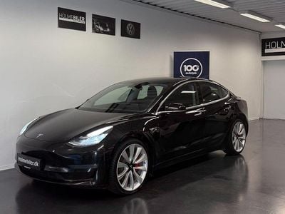 Sort Brugt 2020 Tesla Model 3 Performance Sedan | 134.800 kr. (Fair pris)
