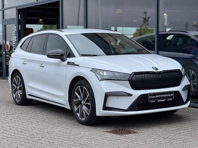 Hvid Brugt 2022 Skoda Enyaq iV SportLine SUV | 299.700 kr. (Lidt for dyr)