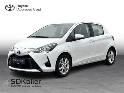 Brugt Toyota Yaris Hybrid H2 100 HK (73 kW) 2019 Hvid Hatchback