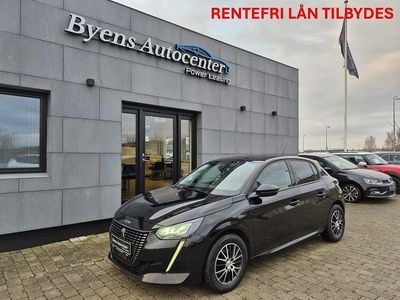 Brugt Peugeot 208 Allure Sky 100 HK (73 kW) 2020 Sort Hatchback
