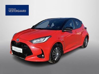 Brugt Toyota Yaris Hybrid Edition 116 HK (85 kW) 2021 Rød Hatchback