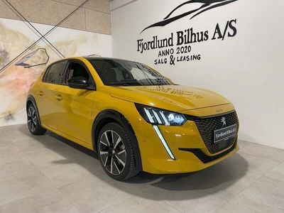 Gulmetal Brugt 2021 Peugeot e-208 GT Hatchback | 119.900 kr. (God pris)
