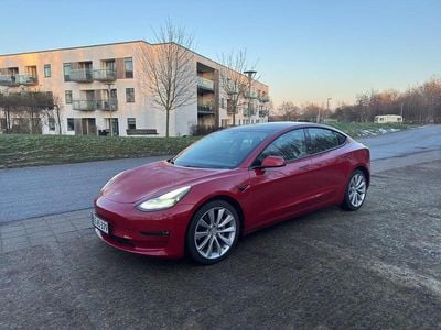 Brugt Tesla Model 3 Long Range AWD 324 kW (441 HK) 2021 Rød Sedan