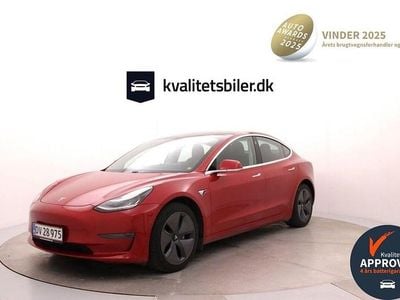 Brugt Tesla Model 3 Long Range AWD 360 kW (490 HK) 2020 Rød Sedan