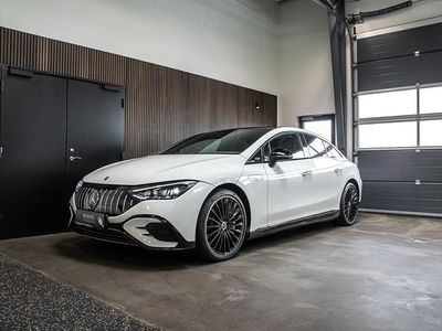 Hvid Brugt 2022 Mercedes EQE350 AMG line Sedan | 489.800 kr. (Dyr)
