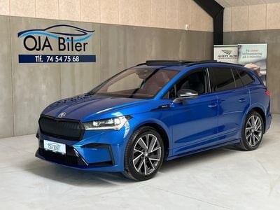 Blåmetal Brugt 2021 Skoda Enyaq iV SportLine SUV | 269.900 kr.