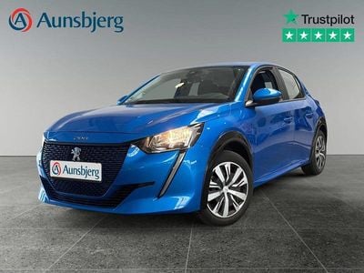 Blå met. Brugt 2021 Peugeot e-208 Active Hatchback | 129.500 kr. (Fair pris)