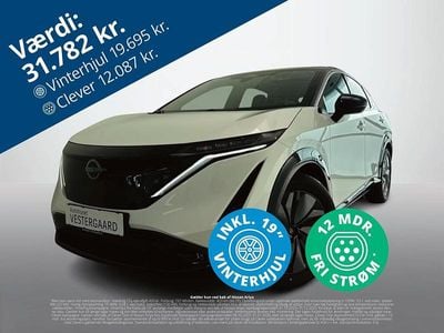 Hvid Ny 2024 Nissan Ariya Evolve SUV | 354.000 kr.