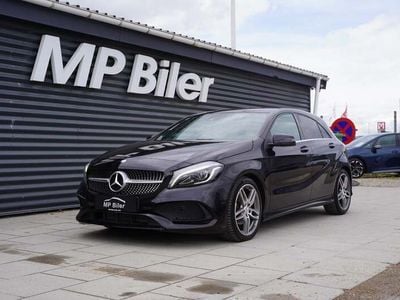 Sortmetal Brugt 2016 Mercedes A200 AMG line Hatchback | 164.900 kr. (Super pris)