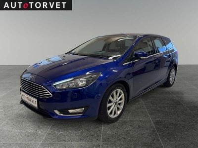 Blåmetal Brugt 2018 Ford Focus Titanium Stationcar | 74.700 kr. (Super pris)