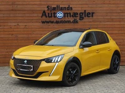 Gul Brugt 2021 Peugeot e-208 GT Hatchback | 149.900 kr. (Fair pris)