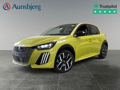 Neon gul Brugt 2024 Peugeot e-208 GTi Hatchback | 194.500 kr. (Fair pris)