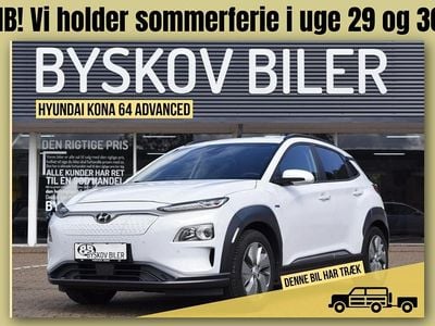 Hvid Brugt 2021 Hyundai Kona Advanced SUV | 149.995 kr. (God pris)