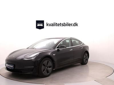 Solid black Brugt 2019 Tesla Model 3 Long Range AWD Sedan | 149.900 kr. (Lidt for dyr)