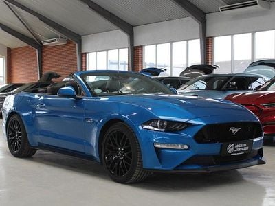 Blåmetal Brugt 2019 Ford Mustang GT Convertible Cabriolet | 589.900 kr. (Fair pris)