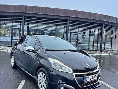 Brugt Peugeot 208 99 HK (72 kW) 2017 Sort Hatchback