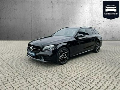 Sort Brugt 2021 Mercedes C300e AMG line Stationcar | 329.900 kr.