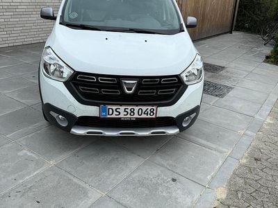 Hvid Brugt 2019 Dacia Lodgy Stepway MPV | 115.000 kr. (Lidt for dyr)
