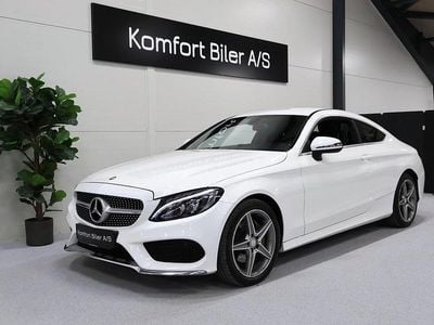 Brugt Mercedes C200 AMG line 184 HK (135 kW) 2015 Hvid Coupe