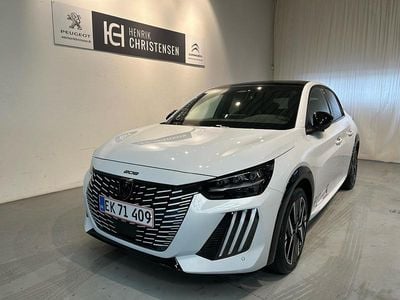 Hvid okenite Ny 2025 Peugeot e-208 GT Hatchback | 209.900 kr.