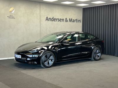 Sort Brugt 2022 Tesla Model 3 Sedan | 209.900 kr. (Fair pris)