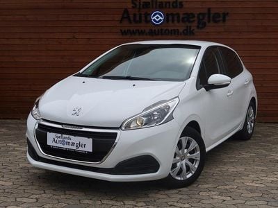 Hvid Brugt 2018 Peugeot 208 Active Hatchback | 90.000 kr. (Fair pris)