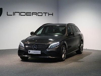 Grå Brugt 2019 Mercedes C300e AMG line Stationcar | 310.000 kr.