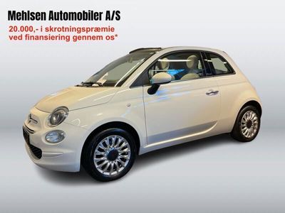 brugt Fiat 500C 1,2 Eco Lounge Plus Start & Stop 69HK Cabr. 1,2 Eco Lounge Plus Start & Stop 69HK Cabr.