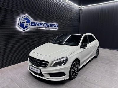 Hvid Brugt 2014 Mercedes A180 AMG line Hatchback | 139.500 kr. (Dyr)