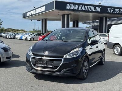 Sort Brugt 2016 Peugeot 208 Hatchback | 39.900 kr. (God pris)