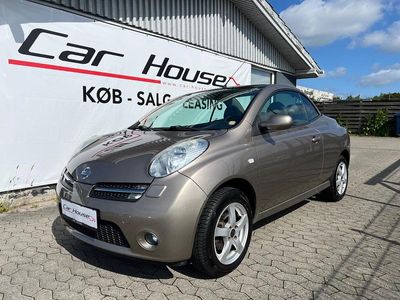 Champagnemetal Brugt 2007 Nissan Micra C+C Tekna Cabriolet | 39.900 kr.
