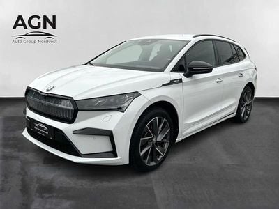 Hvid Brugt 2023 Skoda Enyaq iV SportLine SUV | 269.900 kr. (Lidt for dyr)
