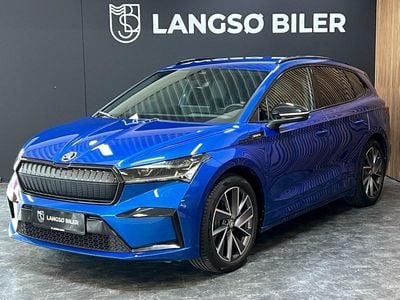 Blåmetal Brugt 2021 Skoda Enyaq iV SportLine SUV | 219.500 kr. (Lidt for dyr)