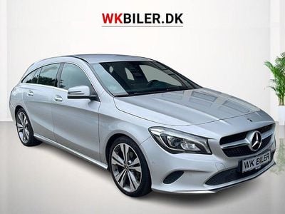 Sølvmetal Brugt 2018 Mercedes CLA200 Shooting Brake AMG line Stationcar | 179.900 kr. (Super pris)