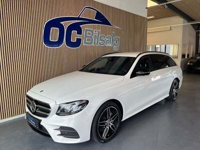 Hvid Brugt 2017 Mercedes E220 AMG line Stationcar | 299.800 kr. (God pris)