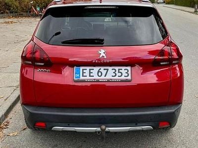 Rød Brugt 2018 Peugeot 2008 Allure Sky SUV | 74.100 kr. (God pris)