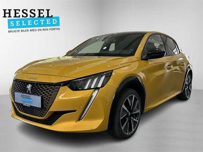 Gul Brugt 2022 Peugeot e-208 GT Hatchback | 139.900 kr. (God pris)