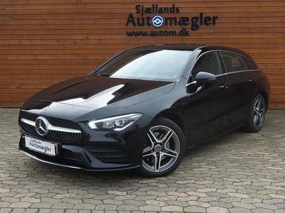 Sort Brugt 2021 Mercedes CLA250e Shooting Brake AMG line Stationcar | 315.000 kr.