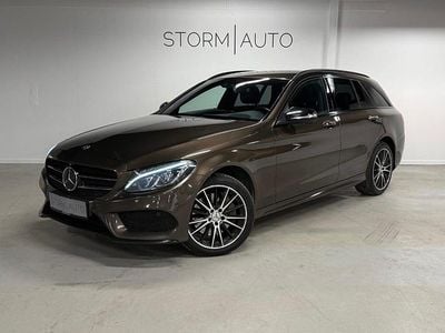 Brunmetal Brugt 2015 Mercedes C250 AMG line Stationcar | 149.900 kr. (Super pris)