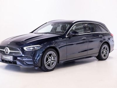 Farve: blåmetal Brugt 2022 Mercedes C300e AMG line Stationcar | 369.900 kr. (Dyr)