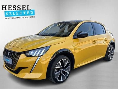 Gul Brugt 2022 Peugeot e-208 GT Hatchback | 146.900 kr. (Fair pris)