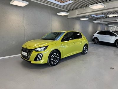 Brugt Peugeot e-208 Style 100 kW (136 HK) 2024 Gul Hatchback