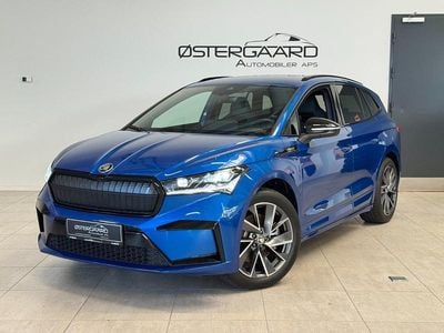 Blåmetal Brugt 2024 Skoda Enyaq iV SportLine SUV | 367.700 kr. (Fair pris)