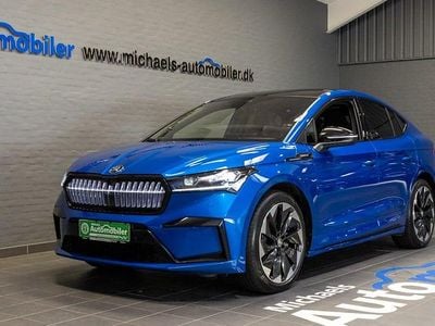 Blåmetal Brugt 2023 Skoda Enyaq iV SportLine SUV | 329.900 kr. (Lidt for dyr)
