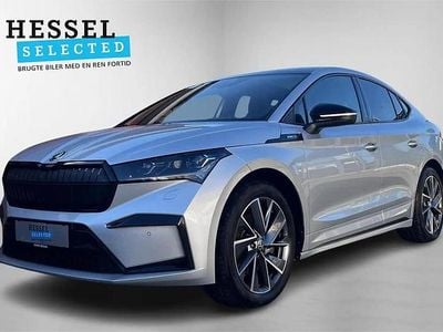 Brilliant silver Brugt 2024 Skoda Enyaq iV SportLine SUV | 379.900 kr. (Lidt for dyr)