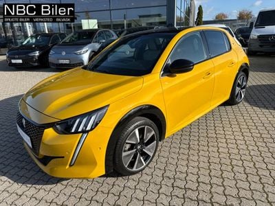 Gulmetal Brugt 2021 Peugeot e-208 GT Hatchback | 139.780 kr. (Fair pris)